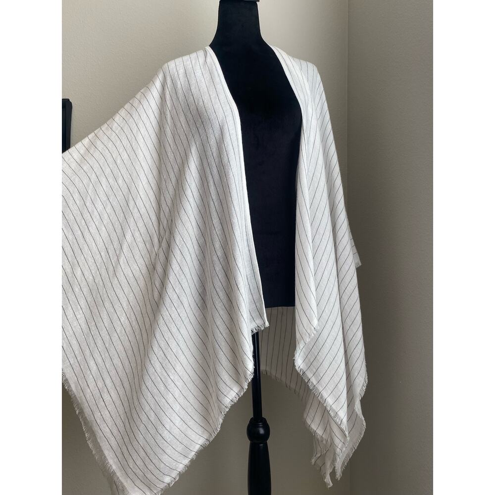 Rag & Bone Pinstripe Linen Wrap in OSFM